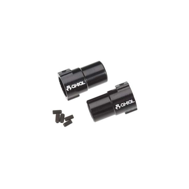 XR10 Alu adaptéry pevné nápravy (čierne, 2 ks)