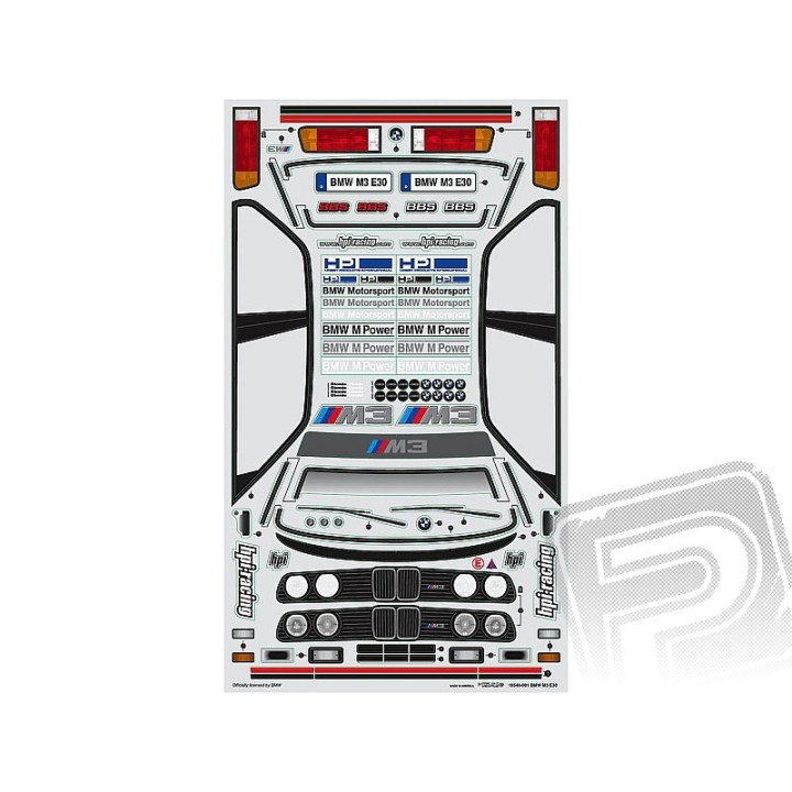 Karoserie čirá BMW E30 M3 (200 mm)