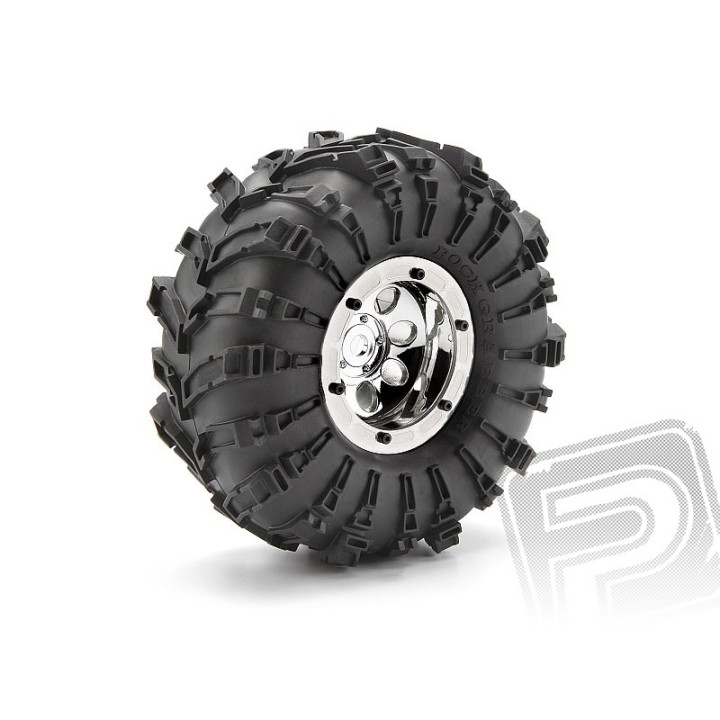 Rock 8 chromované disky (55x36mm/2ks)
