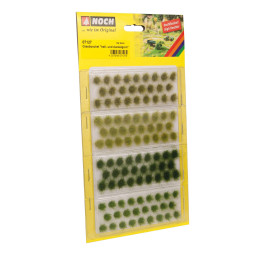 Trávne trsy, tmavo a bledezelené 6mm