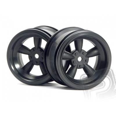 VINTAGE 5 paprskové disky 31mm, černé (6mm OFFSET)