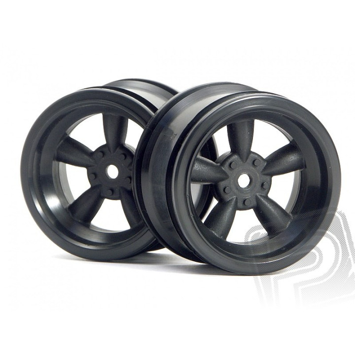 VINTAGE 5 paprskové disky 31mm, černé (6mm OFFSET)