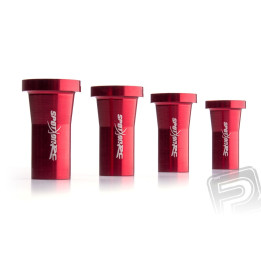 Distanční sloupek 30mm M6 Červený 4ks