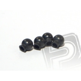 Kulička kloubku, 6.8 x 7.3 x 3mm (černé, 4ks)