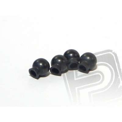 Kulička kloubku, 6.8 x 7.3 x 3mm (černé, 4ks)