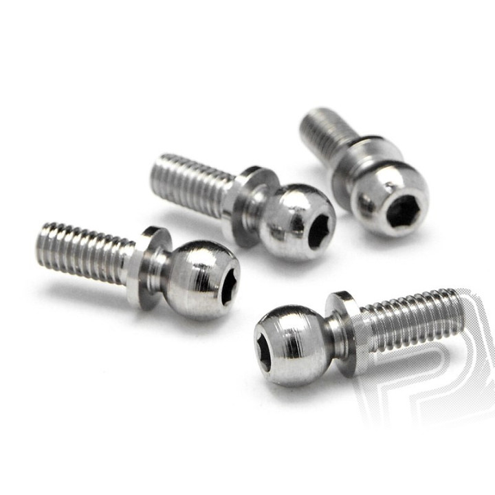 Koule 4,3x11,5mm (4-40/imbus/stříbrné/4ks)