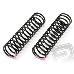 Pružiny 18x80x1.8mm 15.5 otáček(růžové 134gF/mm)