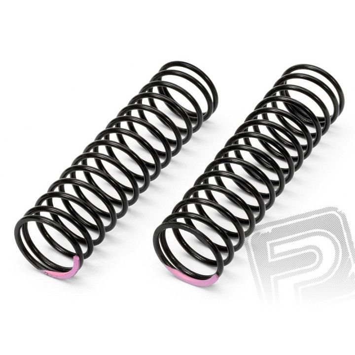 Pružiny 18x80x1.8mm 15.5 otáček(růžové 134gF/mm)