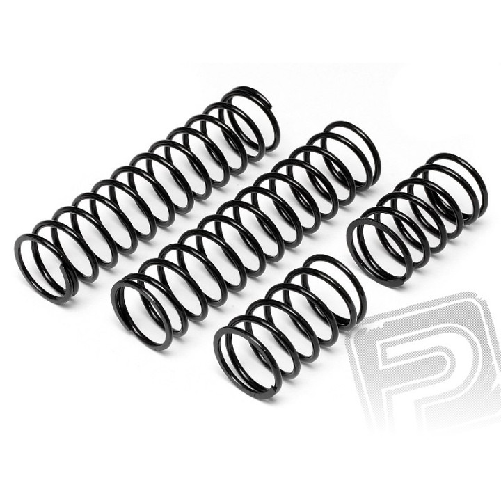 Pružina tlumiče 23x155x2.4mm 17,5závitů (černá/2ks)