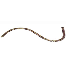 Flexi koľaj H0e - úzkorozchodná trať, drevené pražce, 730 mm, rozchod 9 mm