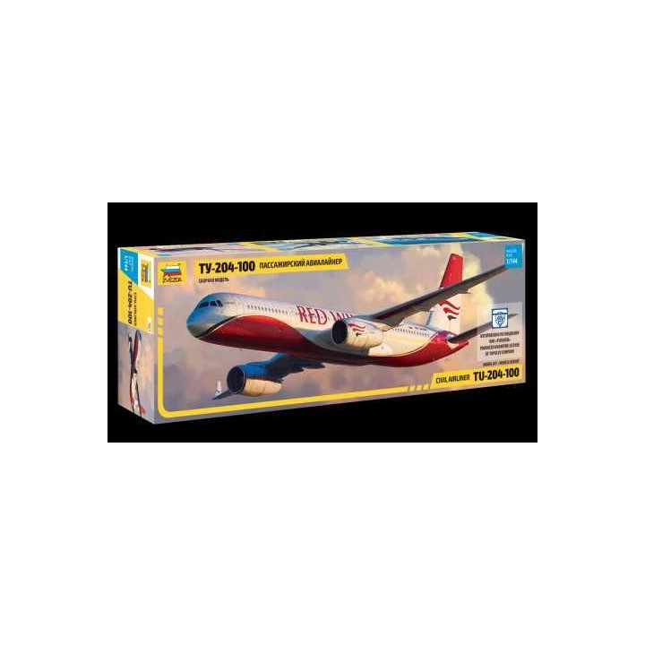 Model Kit letadlo 7023 - Tupolev TU - 204-100 (1:144)