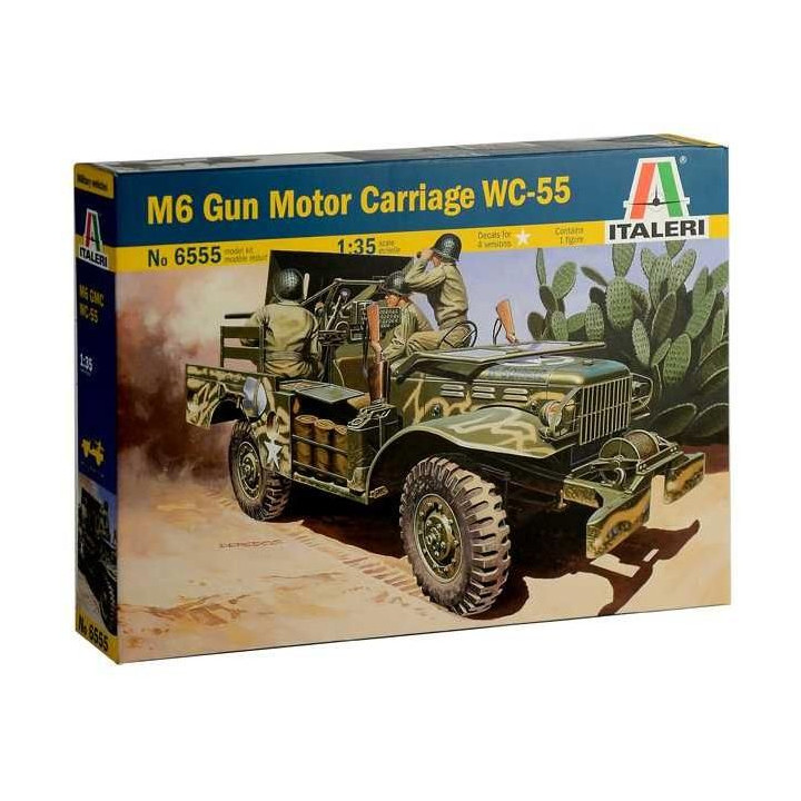 Model Kit military 6555 - M6 GUN MOTOR CARRIAGE WC-55 (1:35)