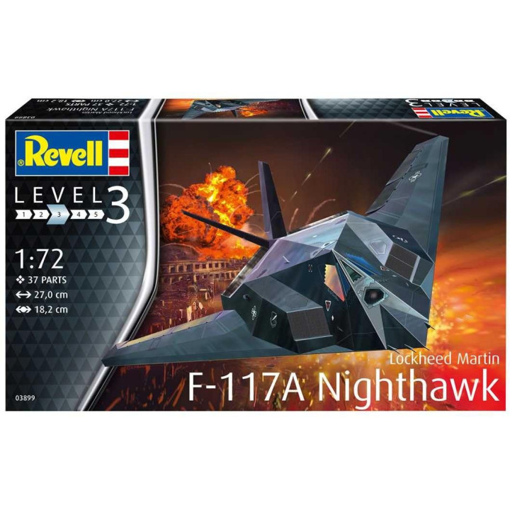 Plastic ModelKit letadlo 03899 - Lockheed Martin F-117A Nighthawk Stealth Fighter (1:72)
