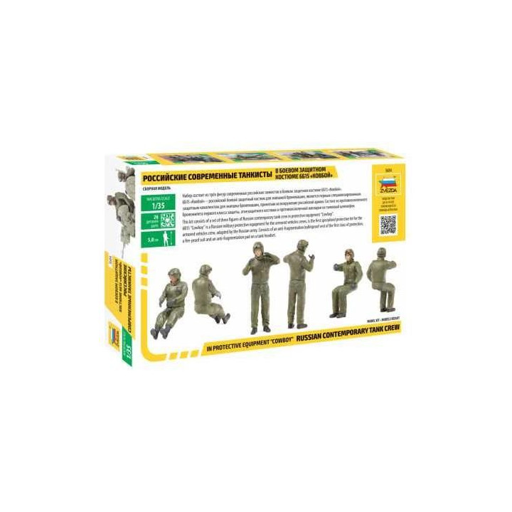 Model Kit figurky 3684 - Russian Tank Crew - Combat version (1:35)