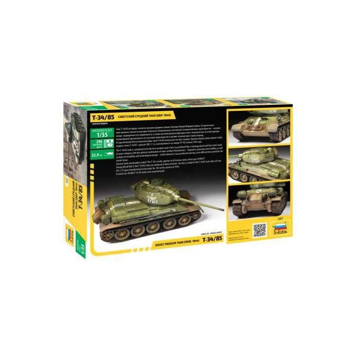 Model Kit tank 3687 - Soviet Medium Tank T-34/85 (1:35)