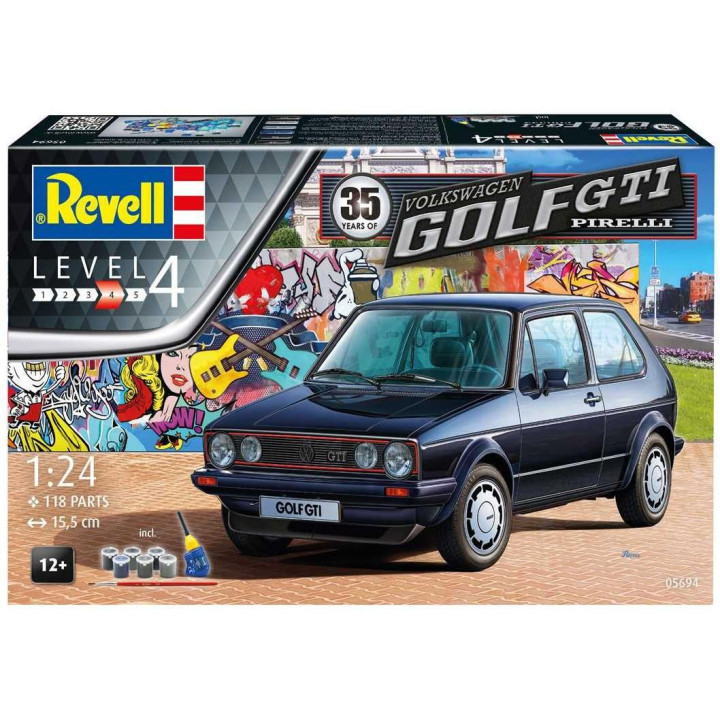 Gift-Set auto 05694 - 35 Years VW Golf 1 GTi Pirelli (1:24)