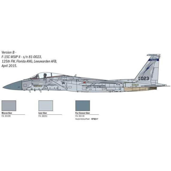 Model Kit letadlo 1415 - F-15C Eagle (1:72)