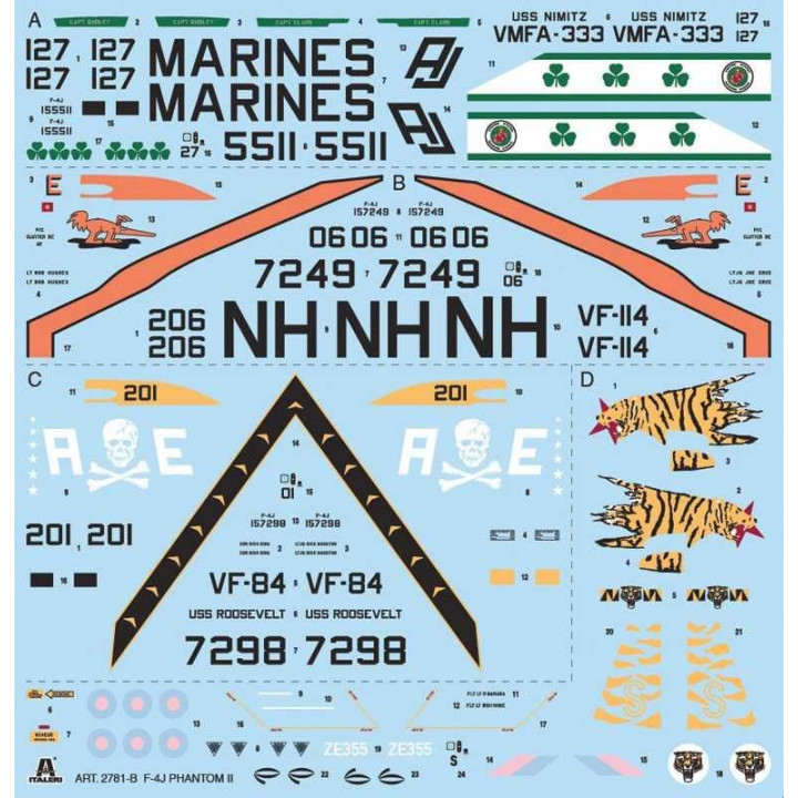 Model Kit letadlo 2781 - F-4J Phantom II (1:48)