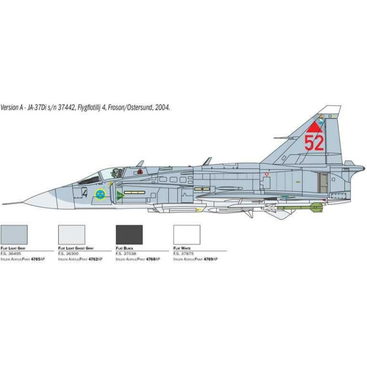 Model Kit letadlo 2785 -SAAB JA 37/AJ 37 VIGGEN (1:48)