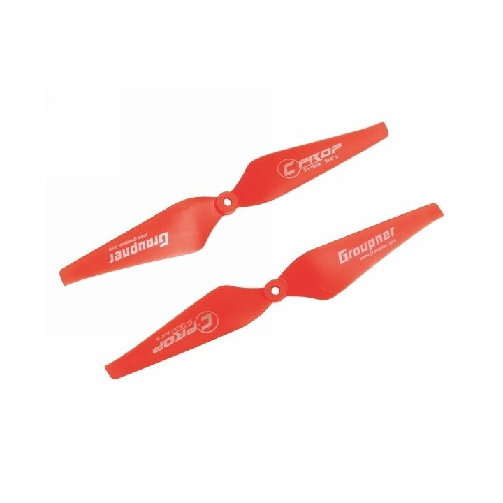Graupner COPTER Prop 10x4 pevná vrtule (2ks.) - červené