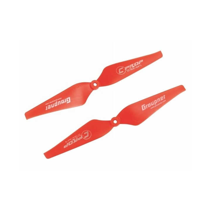Graupner COPTER Prop 10x4 pevná vrtule (2ks.) - červené