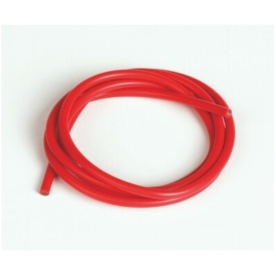 Silikonový kabel 2,6qmm, 13AWG, 1metr, červený