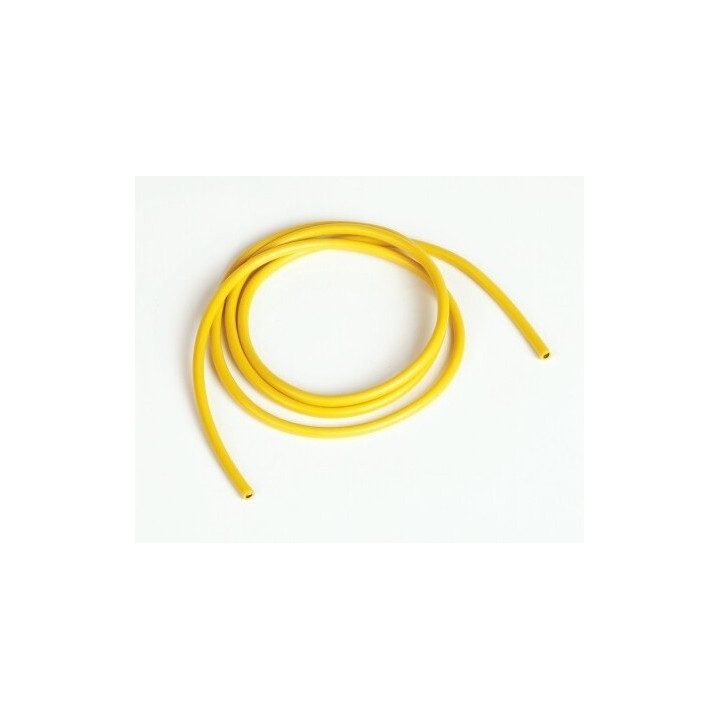 Silikonový kabel 3,3qmm, 12AWG, 1metr, žlutý
