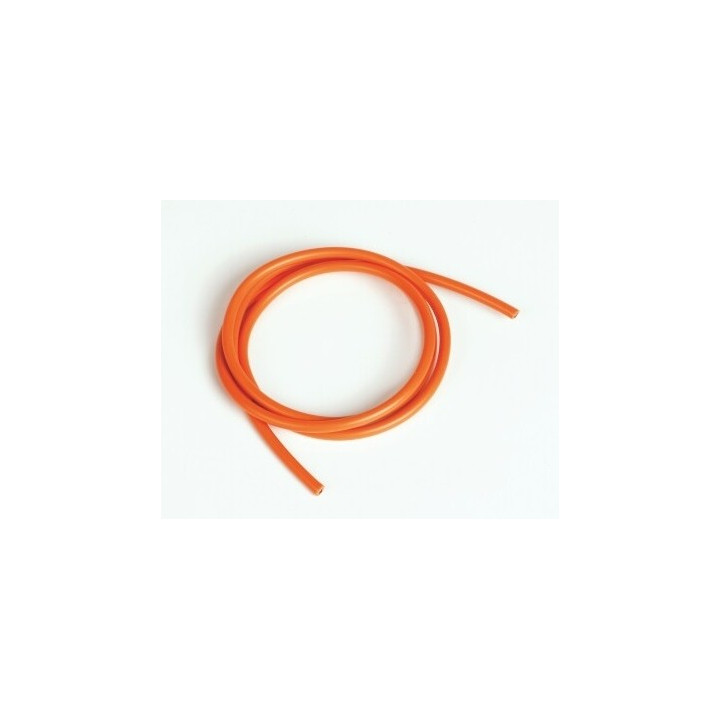 Silikonový kabel 4,1qmm, 11AWG, 1metr, oranžový