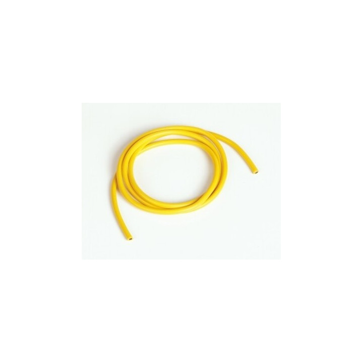 Silikonový kabel 4,1qmm, 11AWG, 1metr, žlutý