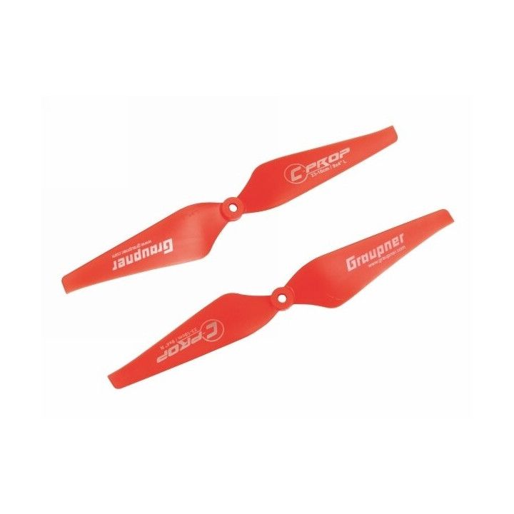 Graupner COPTER Prop 9x4 pevná vrtule (2ks.) - červené