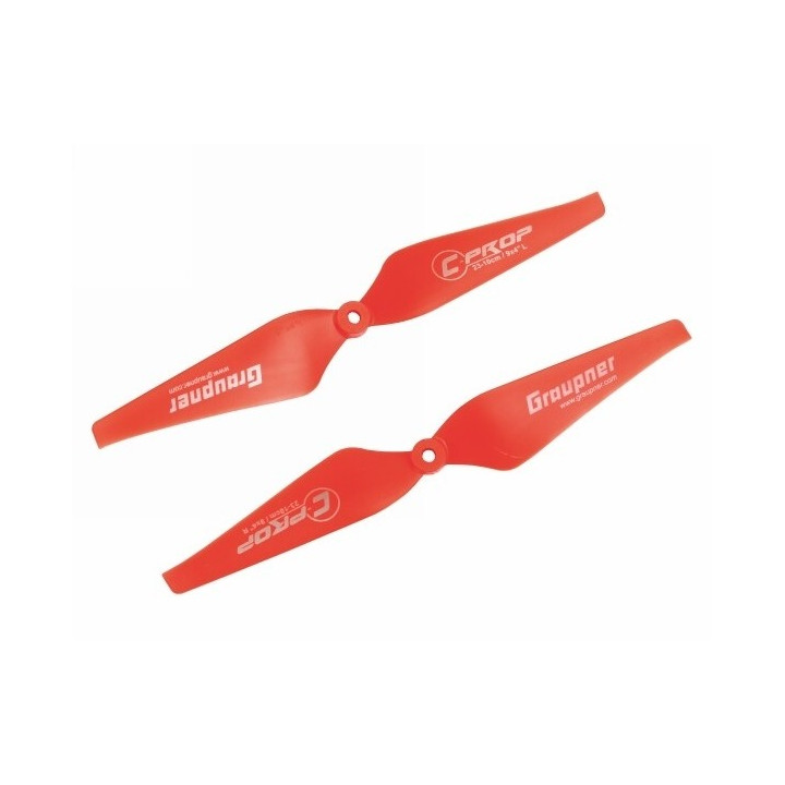 Graupner COPTER Prop 9x4 pevná vrtule (2ks.) - červené