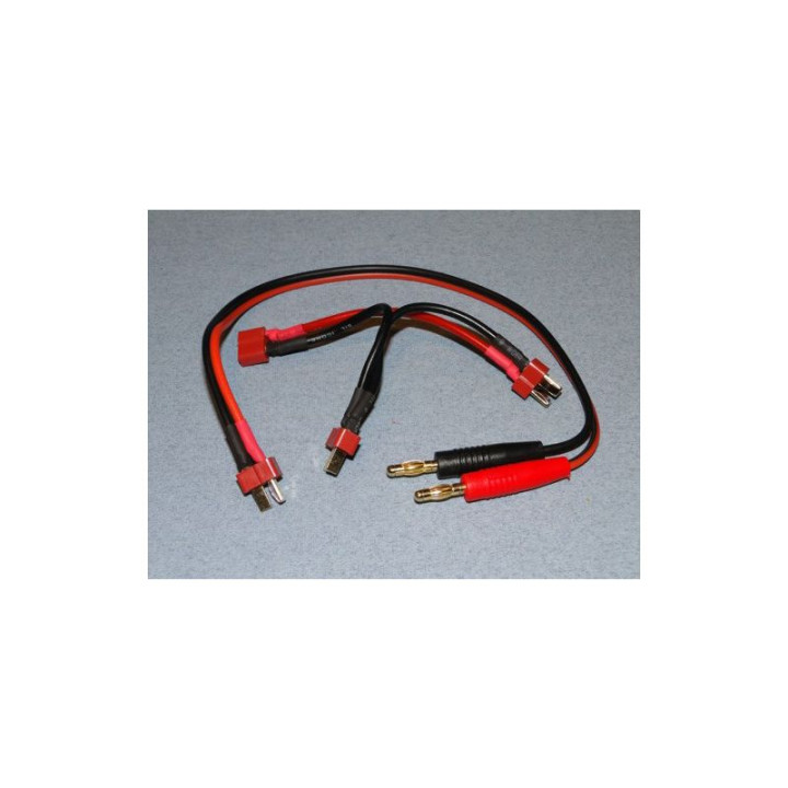 Nabíjecí kabel s banánky - DEANS + 2x sér. DEANS