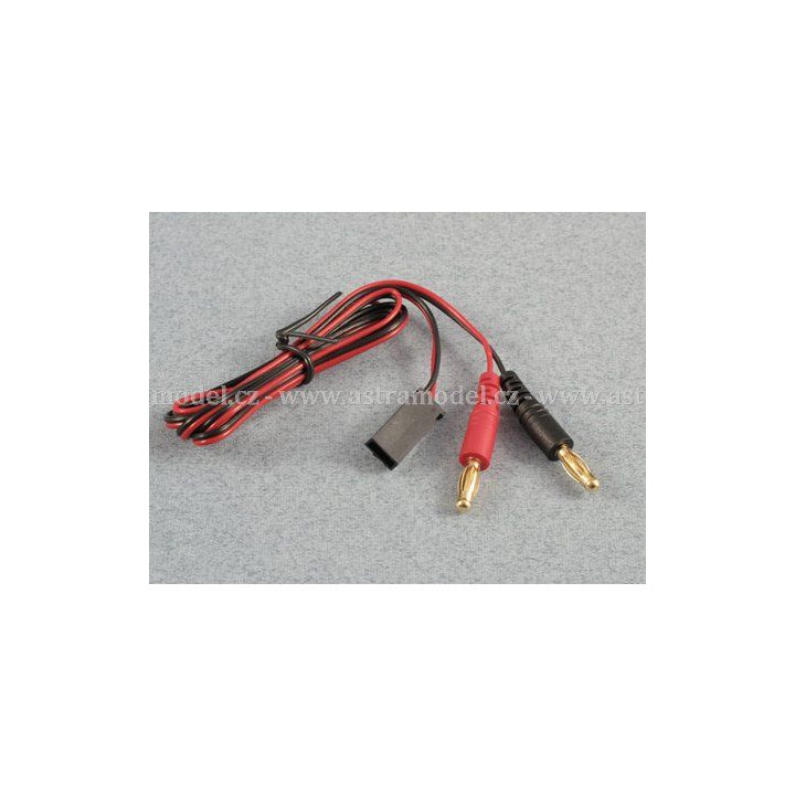 Nabíjecí kabel s banánky - Futaba Rx