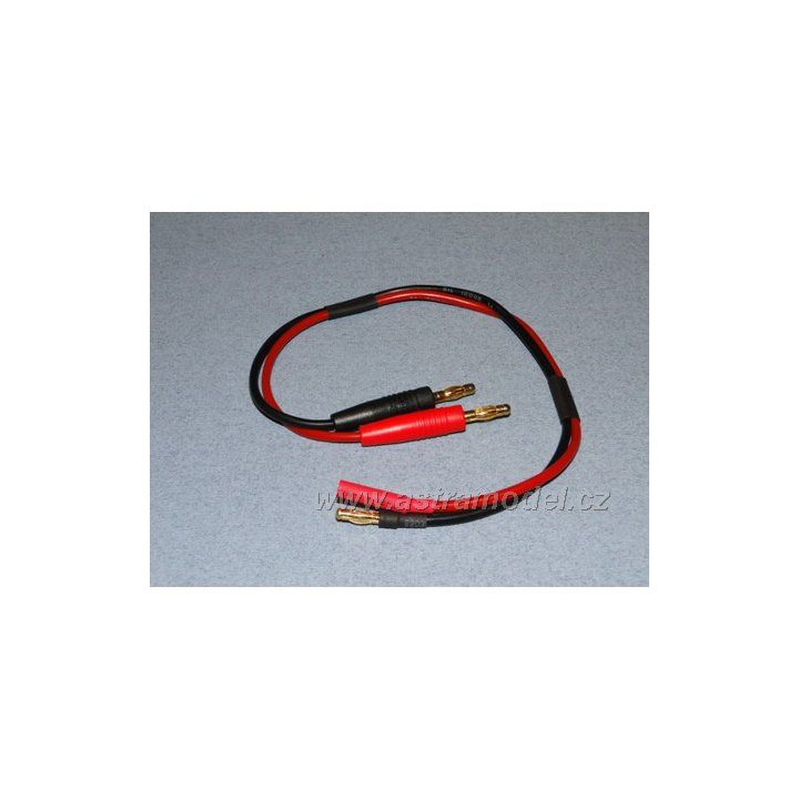 Nabíjecí kabel s banánky - 4mm (F+)(M-)