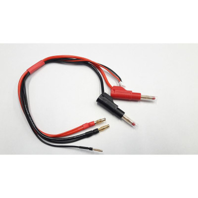 Nabíjecí kabel s banánky - 4mm Gold bal. kab. 2mm
