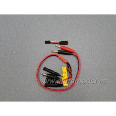 Nabíjecí kabel s banánky - Glow,Rx,Tx