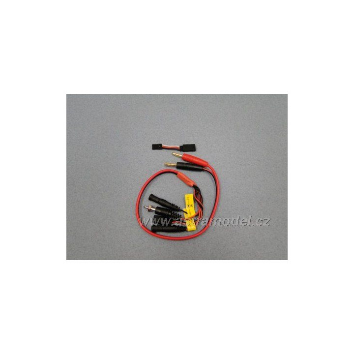 Nabíjecí kabel s banánky - Glow,Rx,Tx