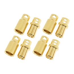 Konektor zlacený 8.0mm (4 páry)