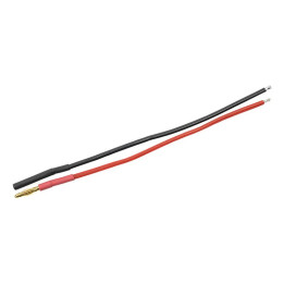 Konektor zlacený 2.0mm s kabelem 20AWG 10cm (1 pár)