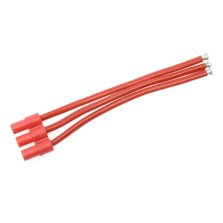 Konektor zlacený 3.5mm 3-pin samec s kabelem 14AWG 10cm
