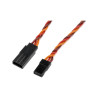 Kroucený prodlužovací silikonový kabel serva Spektrum/JR/Hitec HD délky 10 cm.