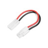 Prodlužovací kabel s konektory Tamiya baterie a přístroj (samec a samice), průřez 14AWG, délka 12cm.