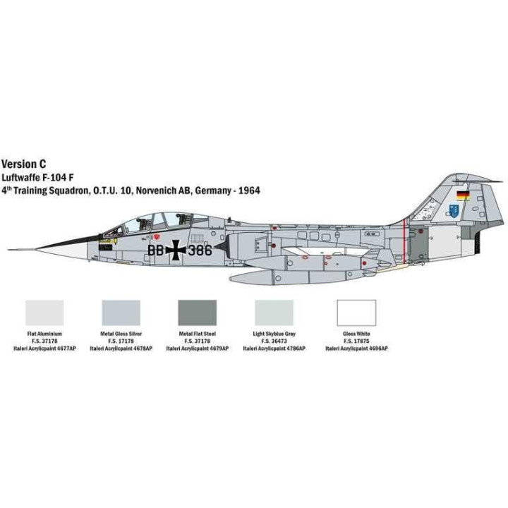 Model Kit letadlo 2509 - TF-104 G Starfighter (1:32)