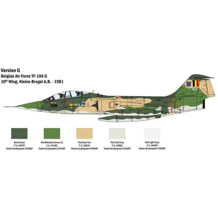 Model Kit letadlo 2509 - TF-104 G Starfighter (1:32)