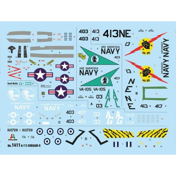 Model Kit letadlo 1411 - A-7E Corsair II (1:72)