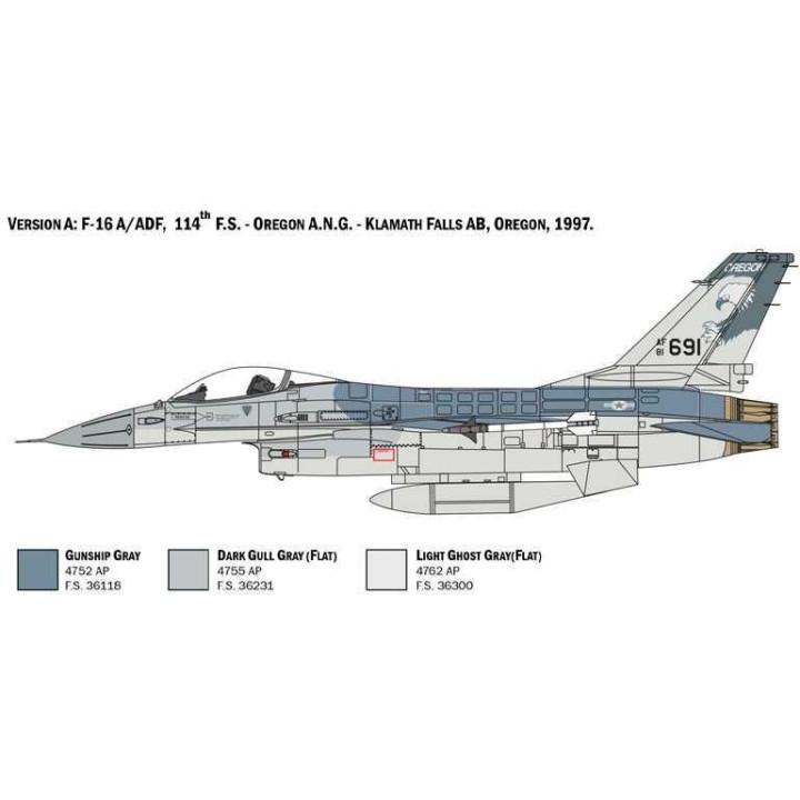 Model Kit letadlo 2786 - F-16A Fighting Falcon (1:48)