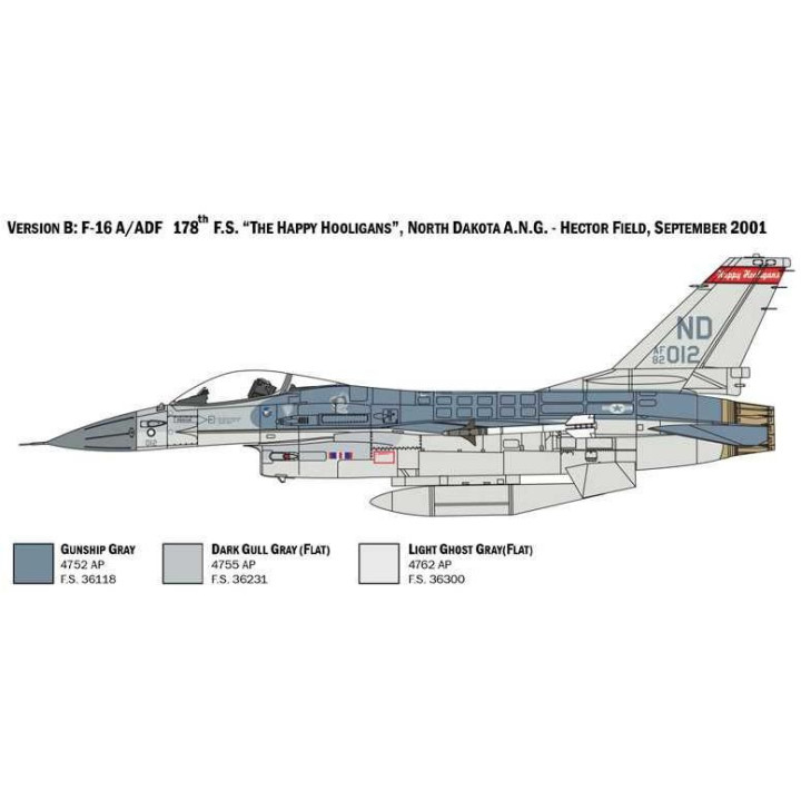 Model Kit letadlo 2786 - F-16A Fighting Falcon (1:48)