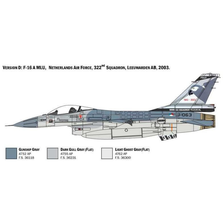 Model Kit letadlo 2786 - F-16A Fighting Falcon (1:48)