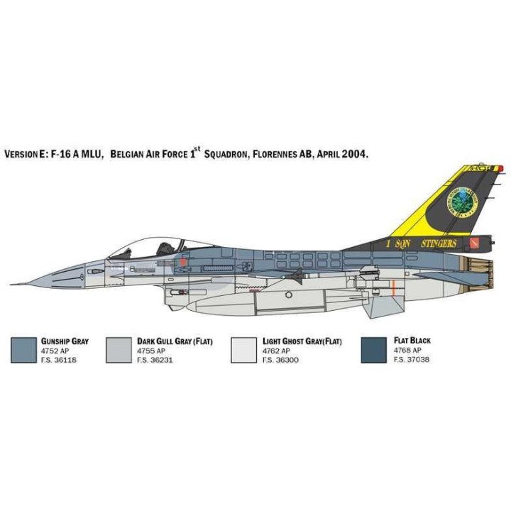 Model Kit letadlo 2786 - F-16A Fighting Falcon (1:48)