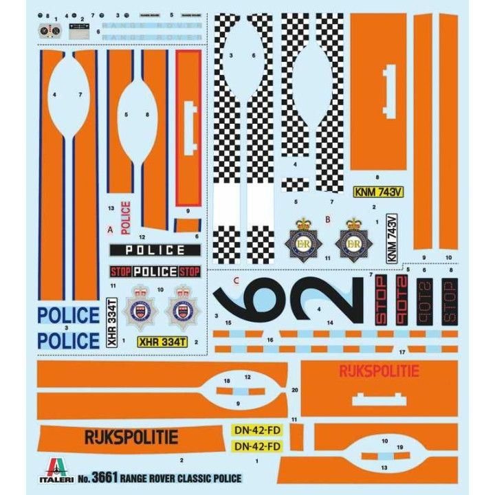 Model Kit auto 3661 - Police Range Rover (1:24)